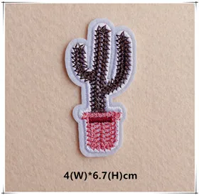 1pcs Mix Cactus Patch for Clothing Iron on Embroidered Sew Applique Cute Patch Fabric Badge Garment DIY Apparel Accessories 121