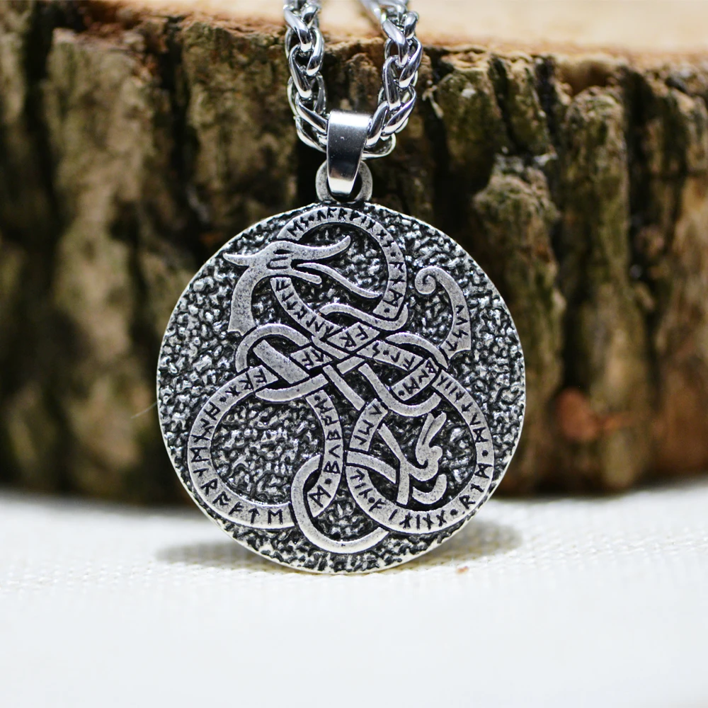 LANGHONG 1 шт в стиле норвежских викингов ожерелье Дракон Ожерелье для мужчин и женщин Амулет ожерелье талисман