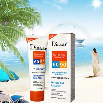 

1piece DISAARl Refreshing Sunscreen Cream Face Mask SPF90 Moisturizing Protect Face Care 80ml