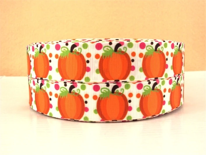 

David accessories 7/8''22mm halloween printed polyester grosgrain ribbon 5yards,DIY handmade materials, 5Yc290