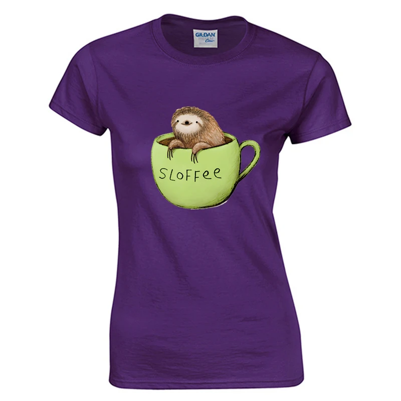 Sloth coffee first женская футболка винтажная 90 s крутая kawaii Harajuku брендовая забавная Tumblr
