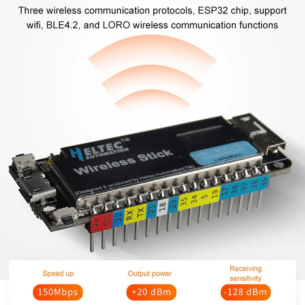 ESP32 Uno LORa макетная плата Беспроводная палка SX1276 протокол LoRaWAN wifi BLE# CW