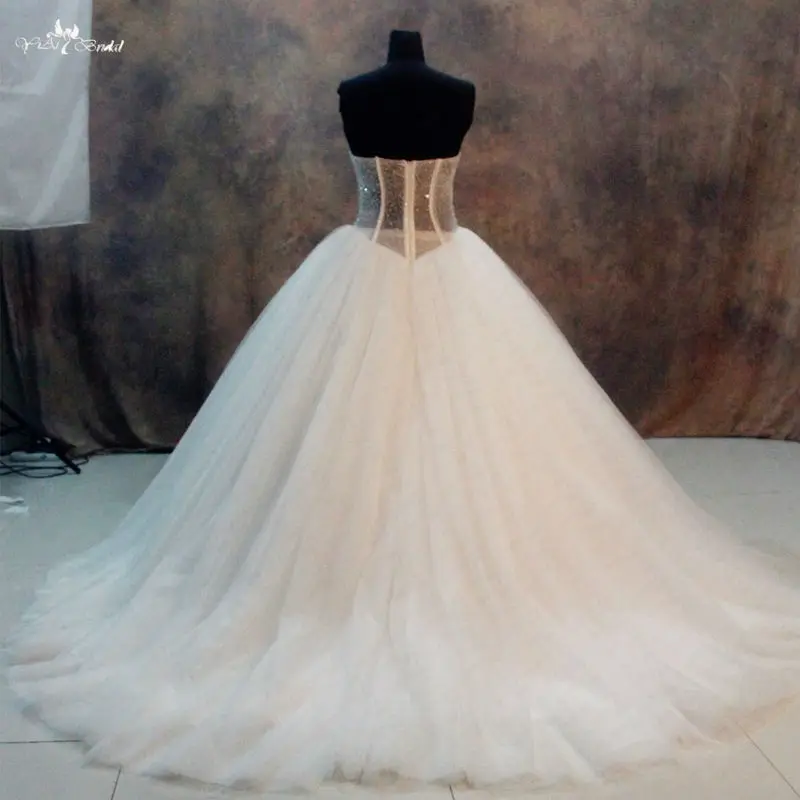 Rsw1000 Свадебные и Бальные платья принцессы Милая Кристалл Noiva Vestidos De Casamento халат де mariée