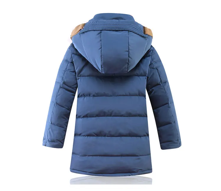 children Down& Parkas 6-15 T winter kids outerwear boys casual warm hooded jacket for boys solid boys warm coats