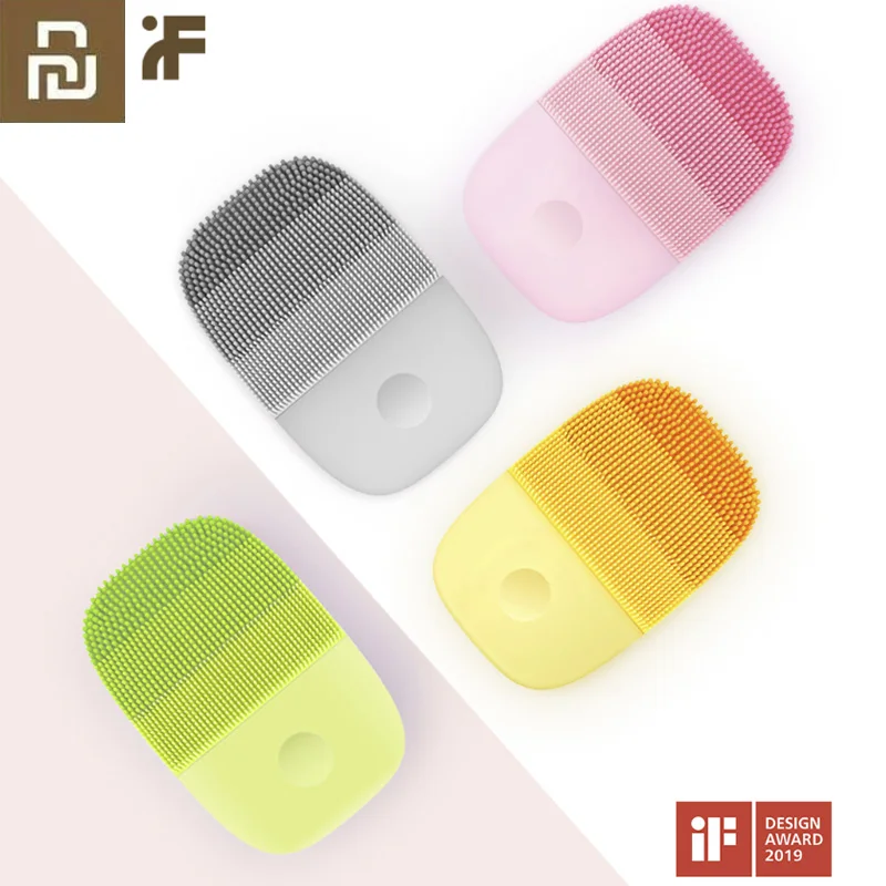 

Xiaomi inFace Electric Deep Facial Cleaning Massage Brush Sonic Face Washing IPX7 Waterproof Silicone Face Cleanser Skin Care