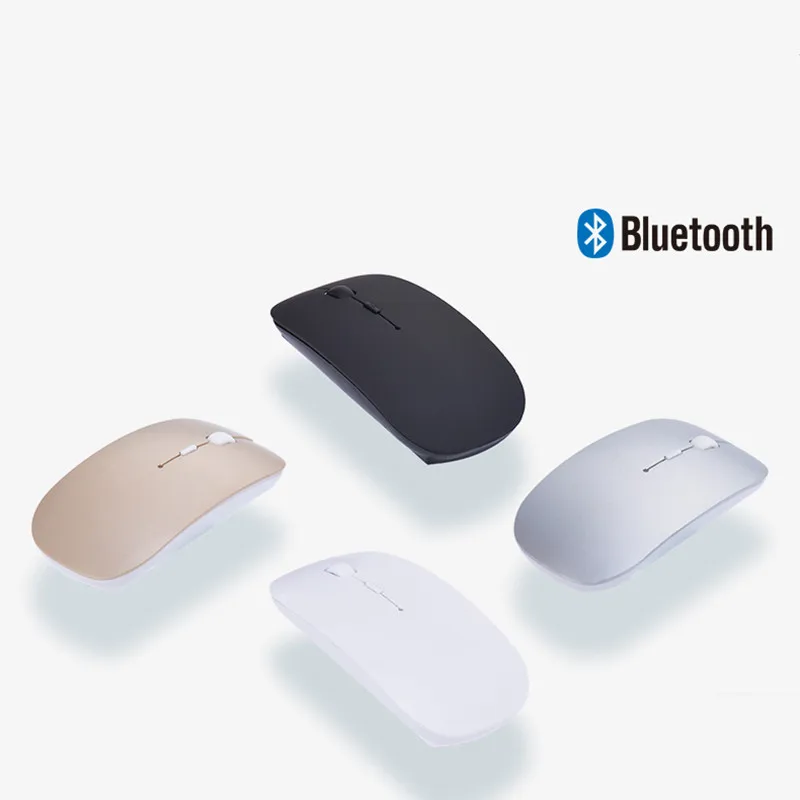 Перезаряжаемые Bluetooth Беспроводной тонкий Мышь Мыши компьютерные для iPad Mac ноутбук apple macbook Тетрадь Desktop Планшеты Поддержка Оконные рамы 10 8 7