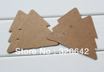 

wholesale Christmas tree shape gift packaging tags Price Tag & Labels,DIY brown paper kraft label/paper hang TAG