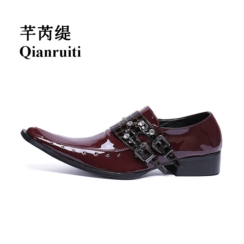 burgundy pointed toe flats