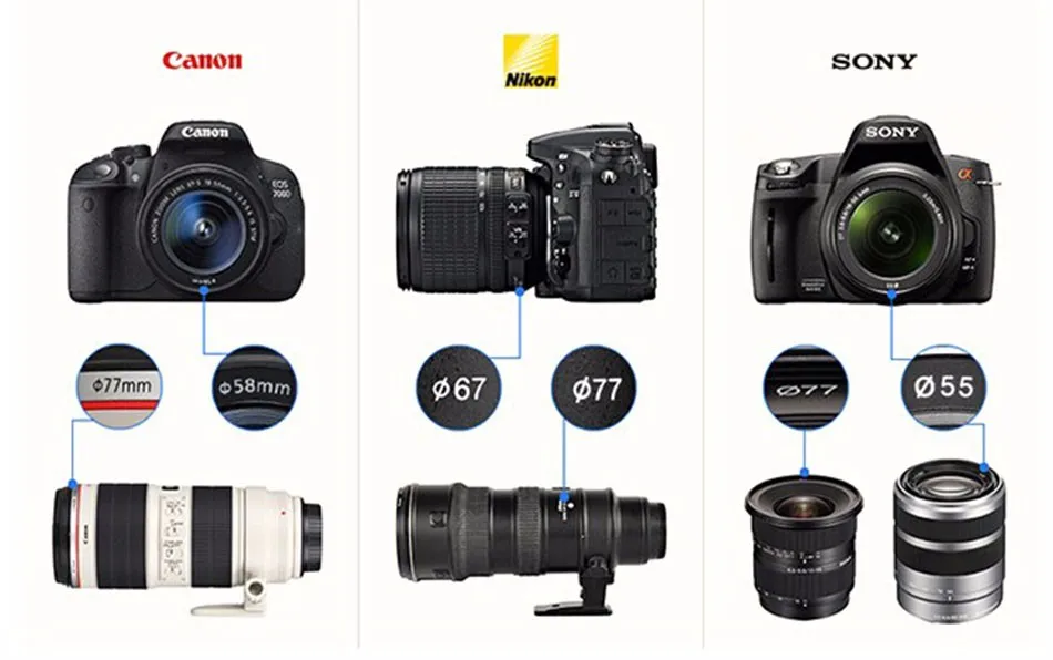 K & F CONCEPT 37/40. 5/49/52/55/58/62/67/72/77/82/ 86 мм Тонкий мульти покрытием MC UV HD объектив фильтр протектор для Canon Nikon sony Камера