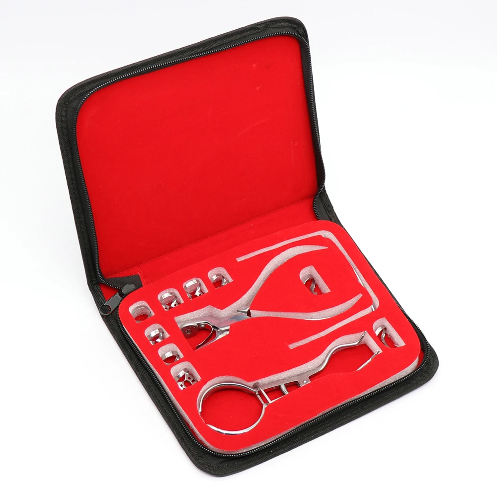 12Pcs/set Teeth Care Dental Rubber Dam Correction Hole Puncher Oral Care Tools