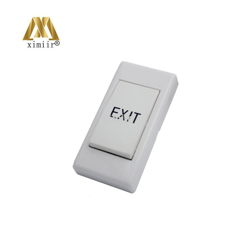 

Mini push button E19 plastic exit button push swith for single door access control system