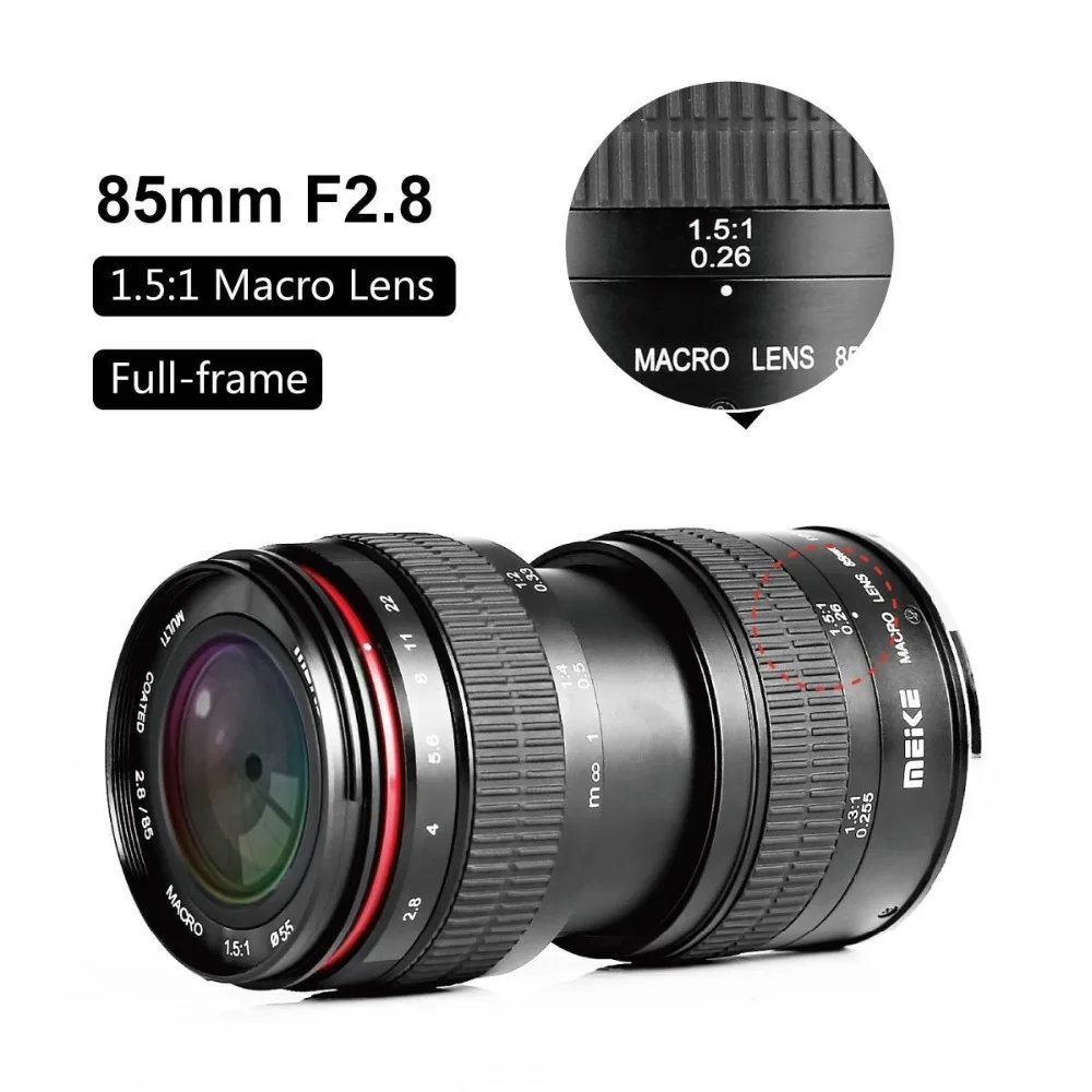 Полнокадровый объектив MK 85 мм f2.8 с ручной фокусировкой для камер Canon DSLR