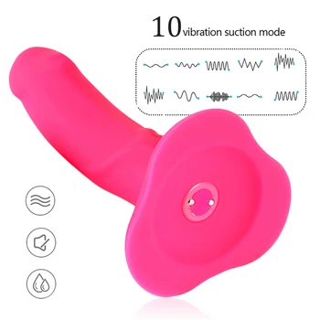 10 Speed Vibrating Strap On Harness Dildo Vibrator Panties for Woman Lesbian Sex Bondage Dildo Penis Sex Belt Adult Sex Vibrator 2