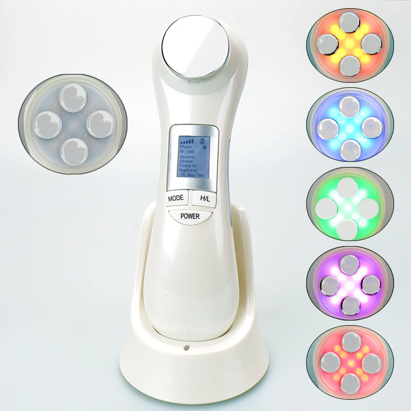 5 in 1 LED RF EMS Photon Therapy Face Skin Lifting Rejuvenation