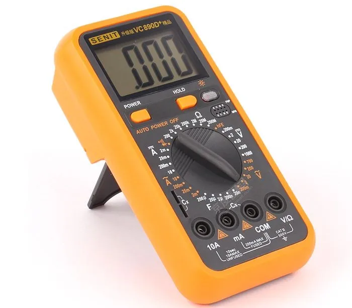 Senit VC890D+ Многофункциональный цифровой мультиметр с большим экраном, измеренный постоянной ёмкости, универсальный конденсатор мультиметр