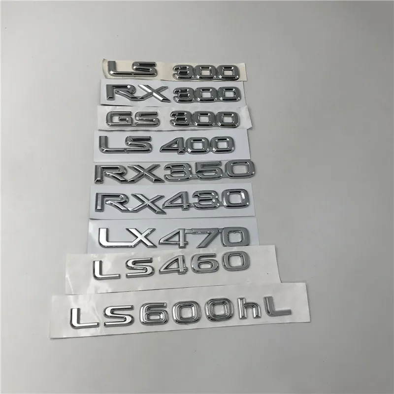 

Silver /Gold For Lexus LS300 RX300 GS300 LS400 RX330 RX350 RX430 LS460 LS600hl Rear Boot Emblem Logo Badge Sign Letters