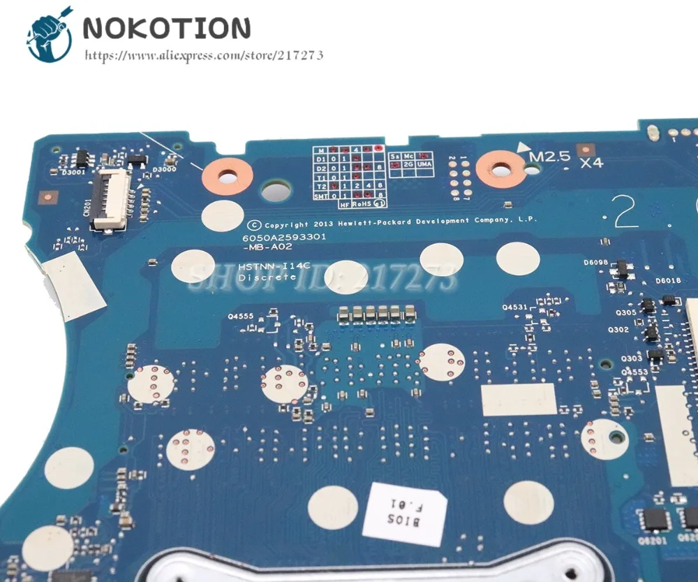  NOKOTION 743704-001 743705-501 743705-601 For HP 242 G2 Laptop Motherboard HM86 HD 8750M 6050A25933