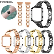 HIPERDEAL Stailess стальной ремешок для часов с металлической рамкой дом 2 в 1 сменный ремешок для Fitbit Blaze Смарт фитнес 200 мм OC13B