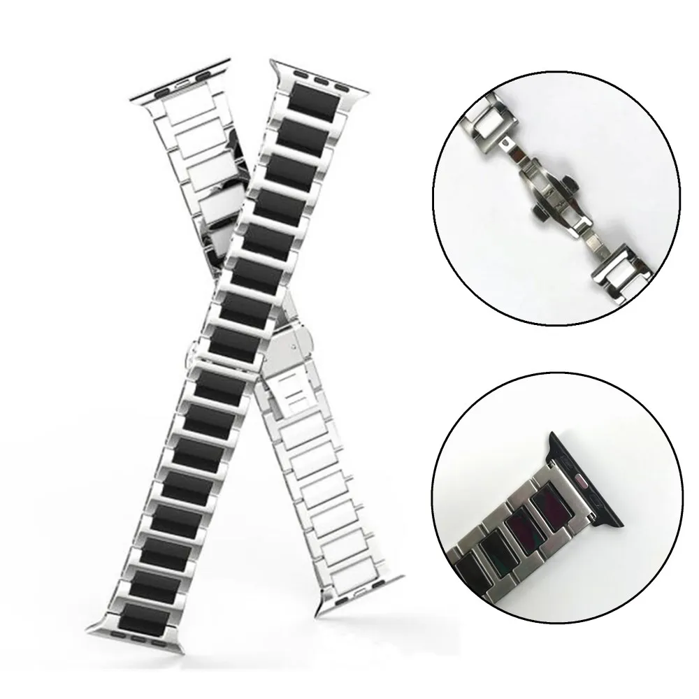 Ремешок керамический для Apple Watch Band Series 5 4 3 2 модный браслет iWatch 42 мм 38 44 40 | Наручные