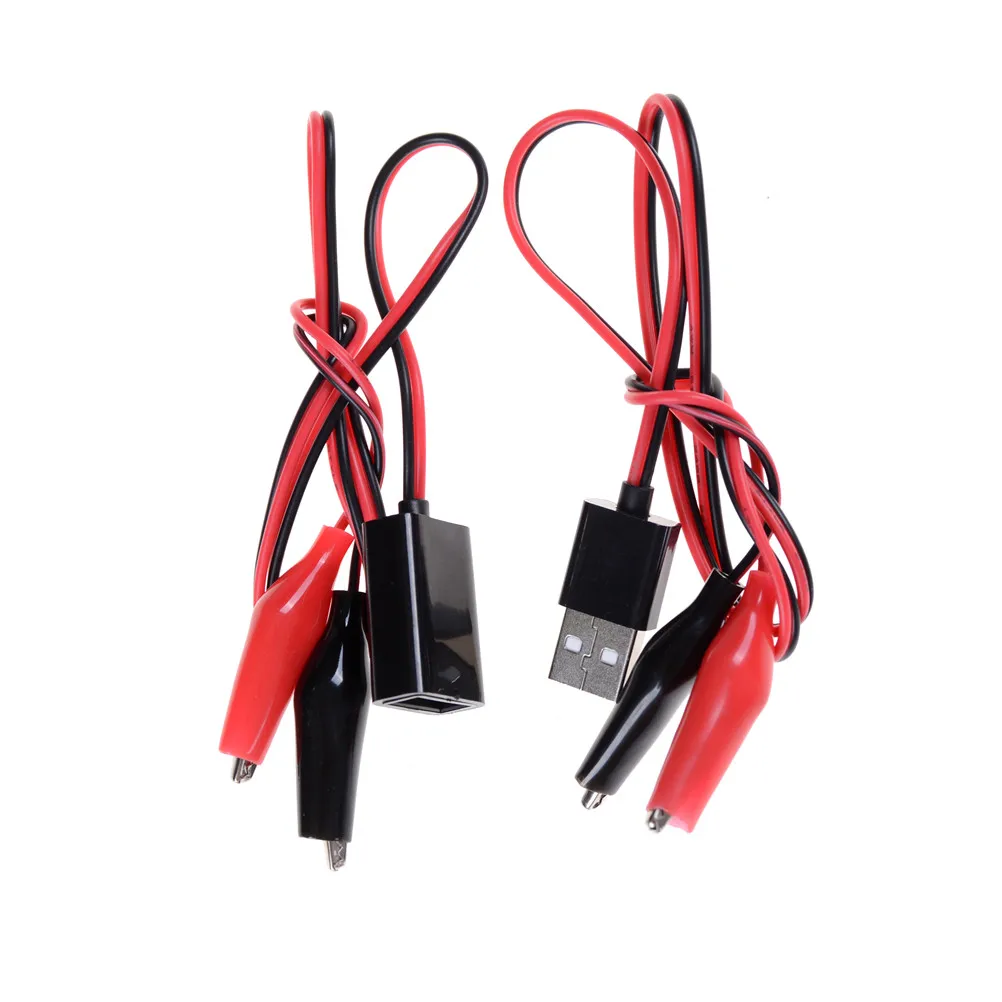 

1Set Quality New USB Tester DC Voltmeter ammeter capacity meter Alligator clips Crocodile Wire
