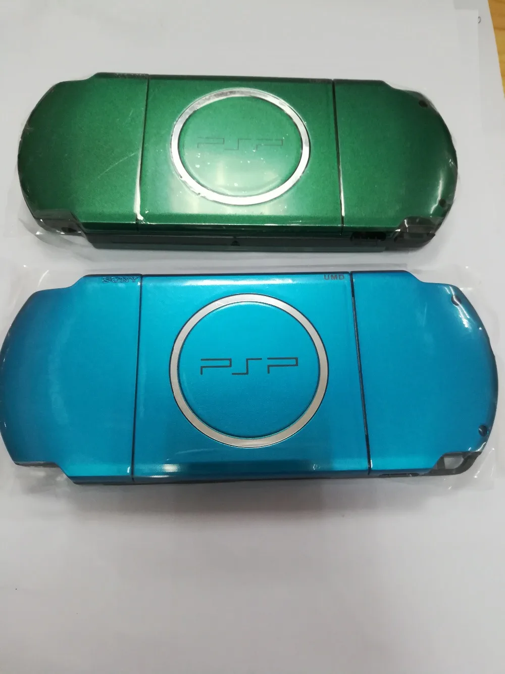 

Blue Green Color Full set Housing Shell Cover Case Replacement for PSP3000 PSP 3000 Game Console with Buttons Set