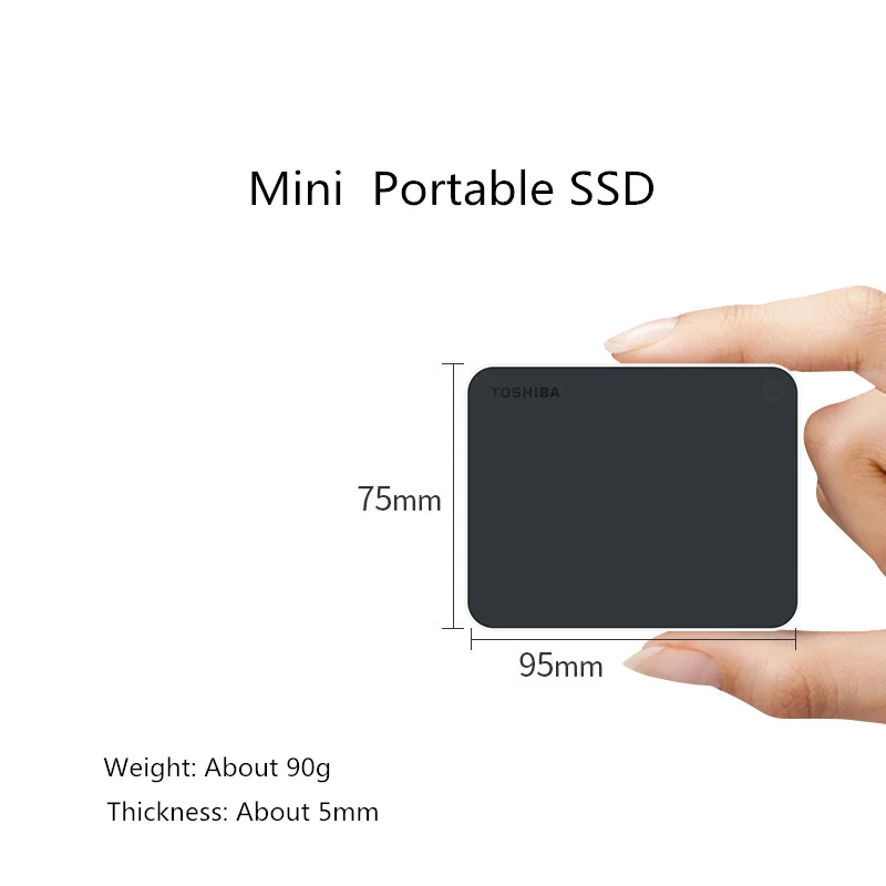 Toshiba XS700 External Solid State Drive Portable SSD 480GB 960GB USB 3.1 High Speed Type-C Mobile Hard Drive Encrypted SSD