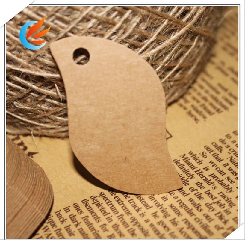 100pcs Blank Brown Kraft Paper Little Bird Marked Card Hand Draw Tags Labeled DIY Bookmark+20M String Free Shipping | Дом и сад