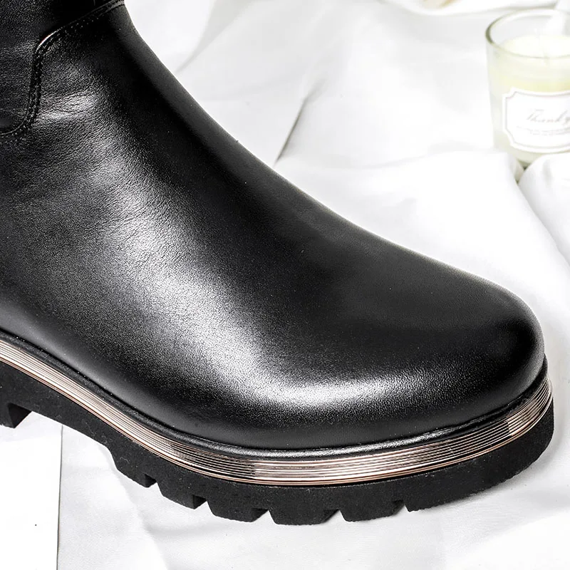 BELISS 2018 natural wool boots knee high women new fashion ladies winter boots fringe genuine leather platform  ( (7)