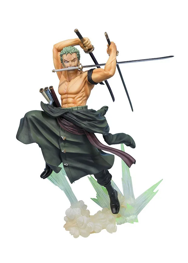 

NEW hot 20cm One piece Roronoa Zoro fighting Action figure toys doll collection Christmas gift with box sy866