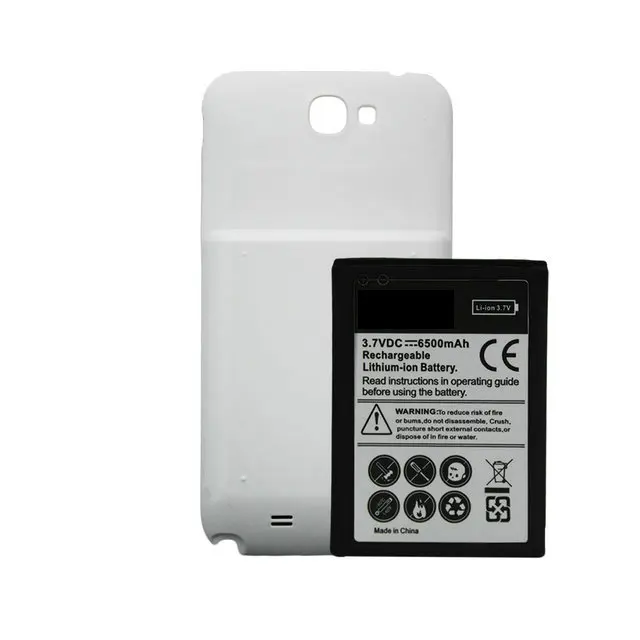 10 шт./лот 6500 мАч Расширенный Батарея+ 2 дополнительных Цвет задняя крышка для samsung Galaxy Note 2 II N7100 N7105 I605 I607 R950 T889