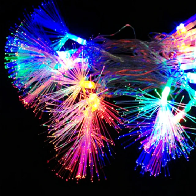 kingoffer 220V EU Plug 10M 100 LED Fiber Optic String Light Twinkle