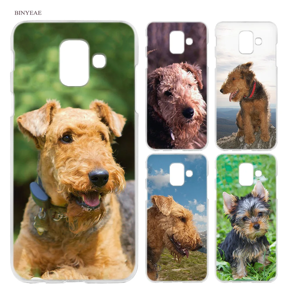 

BINYEAE Airedale Terrier dog art Hard Case Cover Fashion for Samsung Galaxy A6 A8 A6+ A8+ Plus J4 J6 J8 2018