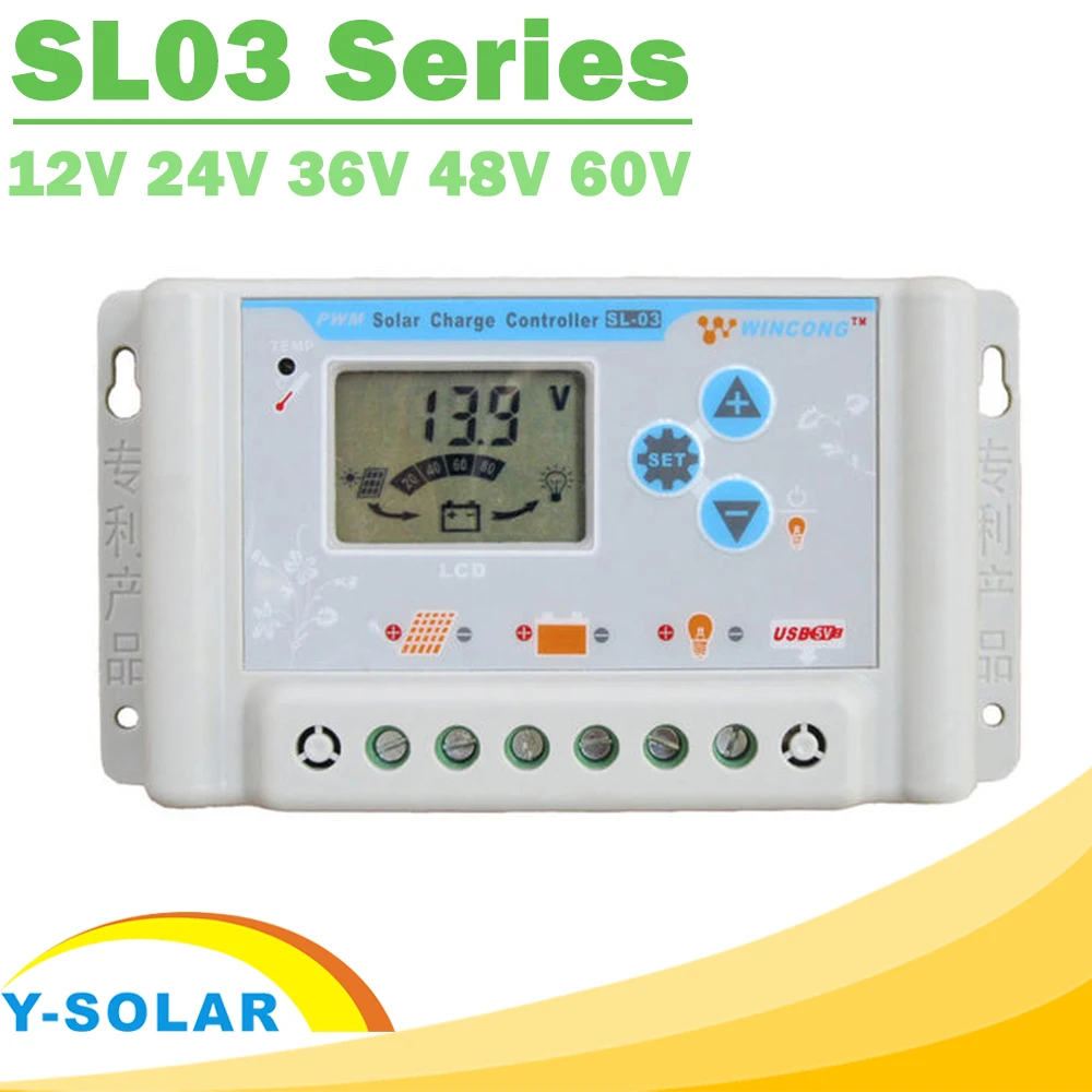 Digital LCD Solar Laderegler Regler 2 USB Controller Regulator 12V/24V 10A-30A 
