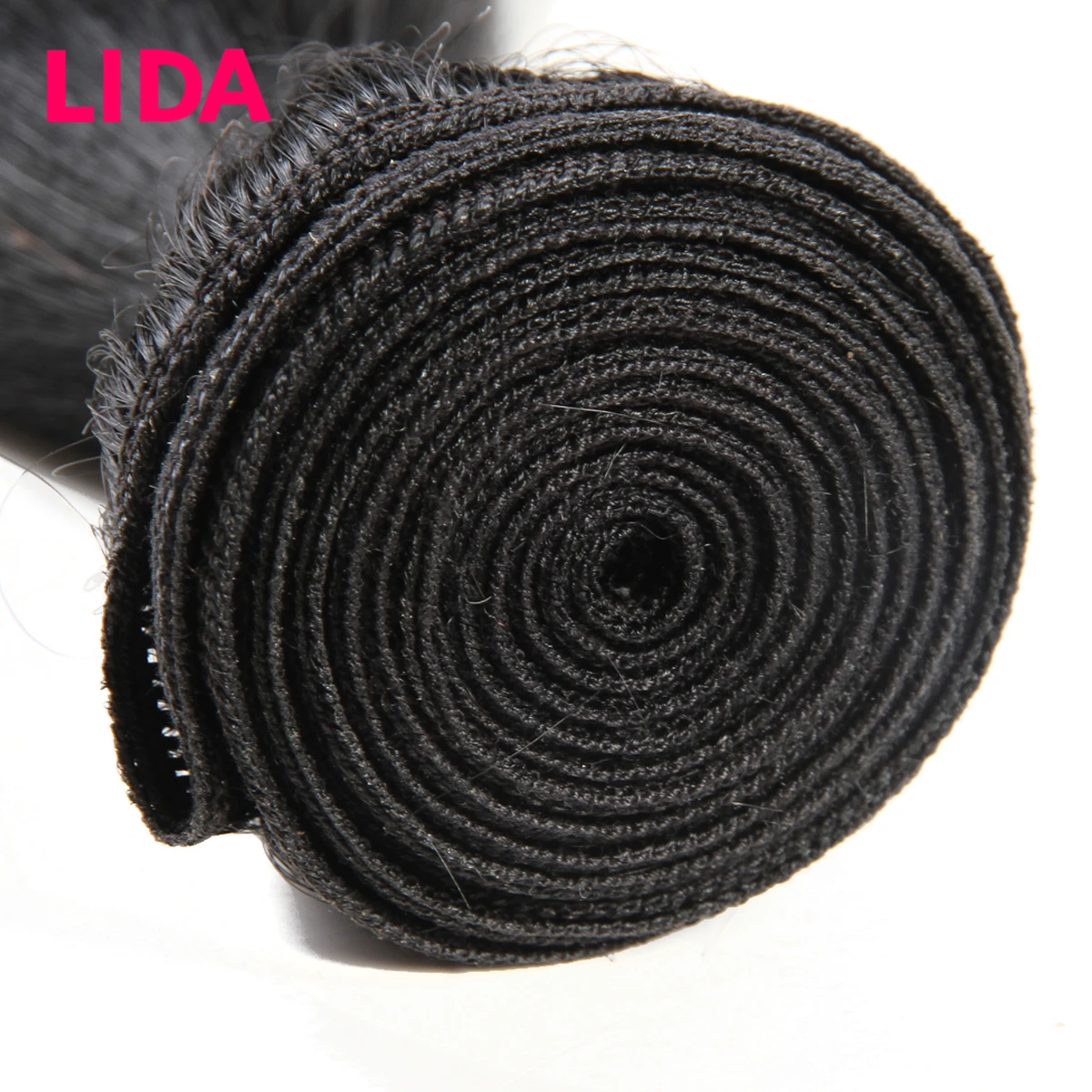 100% Human Hair Extensions Brazilian Straight Hair Bundles Natural Black Remy Human weaving 3 Bundles Deal 100g/PC LIDA