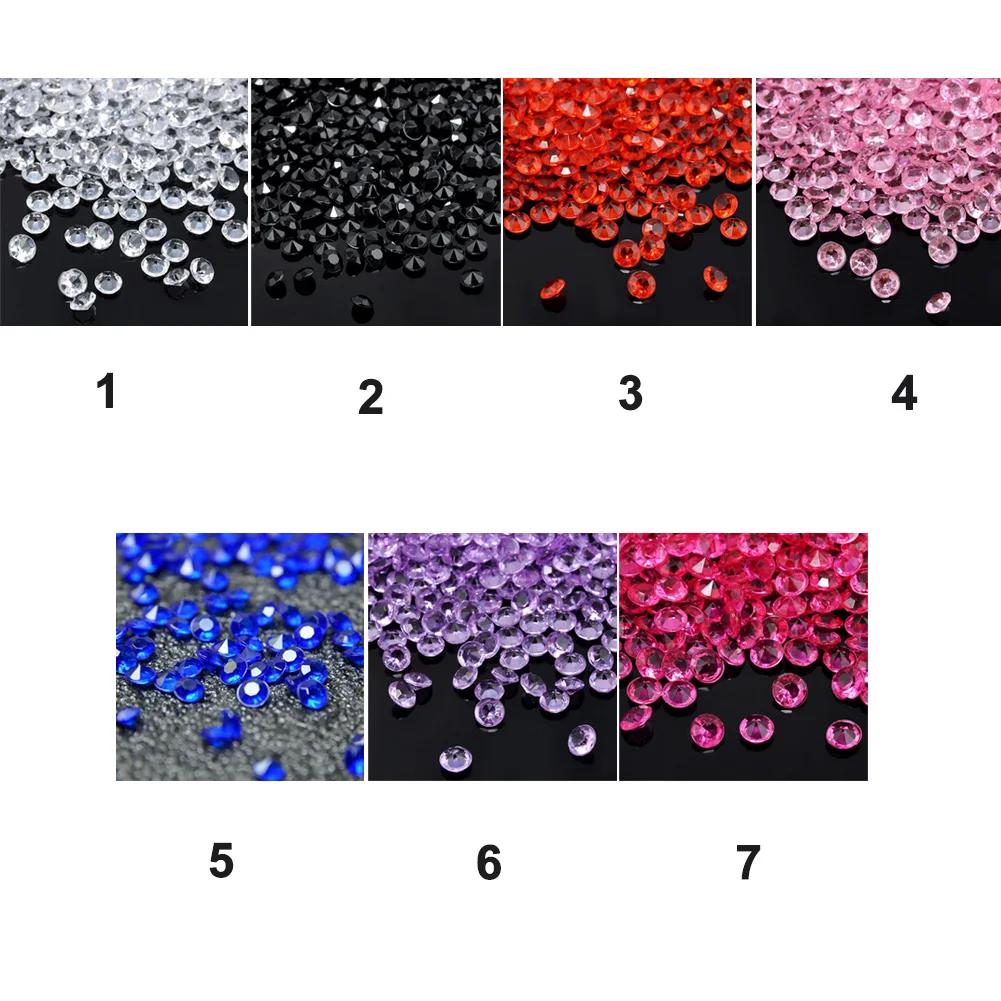 1000 Pcs Crystal Bling Transparent Confetti Crafts Wedding Party Decoration Table Diamond Decor Party Festive Supplies New Hot 1000 Pcs Crystal Bling Transparent Confetti Crafts Wedding Party Decoration Table Diamond Decor Party Festive Supplies New Hot