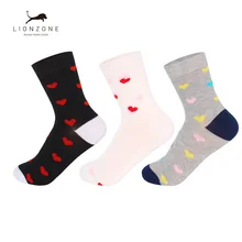 3 пары/партия, милые теплые женские носки с Мути-сердцем для женщин, дышащие удобные носки для отдыха из бамбука