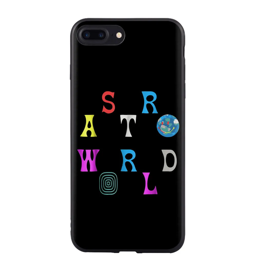 Чехол для телефона Travis Scott Astroworld для Apple iPhone X XS Max XR 8 Plus 7 Plus 6 6S Plus 5 5S SE мягкий силиконовый черный чехол