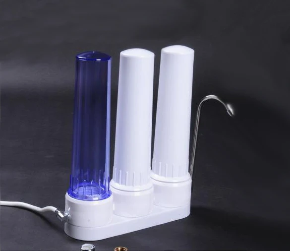 smart 3 stages water purifier/countertop water filter/desk water solution/kitchen water treatment/tap filter+universal connector