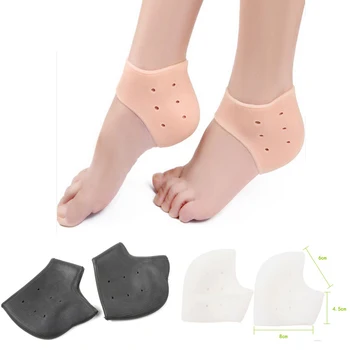 

2Pcs Silicone Moisturizing Gel Heel Socks Like Cracked Foot Skin Care Protector Feet Massager Foot Pain Relief 3 Different Color