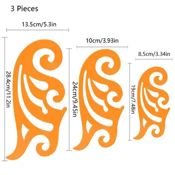 

French Curve Template Ruler Set Drawing Template Tool Circle Templates Artistic Studio Drafting Student School Office Supplies