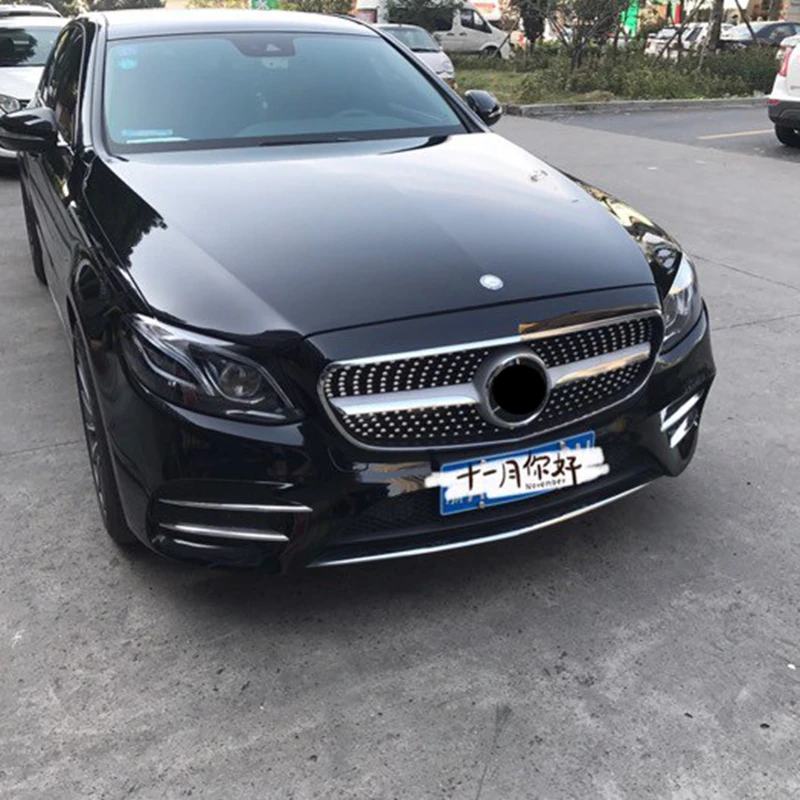 W213 Алмазная Стильная передняя гоночная решетка решетки для Mercedes-Benz W213 спортивная версия e-класс E200 E300 E350