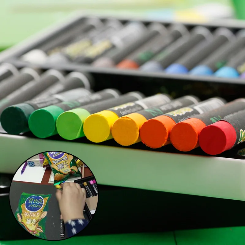 

12/24/36 Colors Soft Oil Pastels Drawing Set Washable Colorful Children Waxes Crayons Stick Stationery For Gift Art Supplies