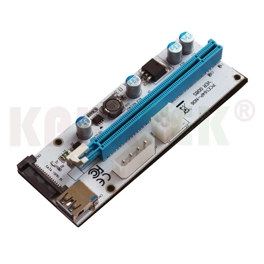 008 S переходная карта pci-e VER 008 S Express 1X к 16X USB 3,0 graphics Min 50815180510