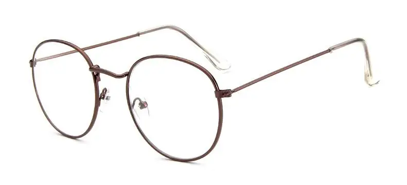 Винтажные овальные оправы для очков, очки для близорукости, ретро светильник, очки для мужчин и женщин - Цвет оправы: Coffee
