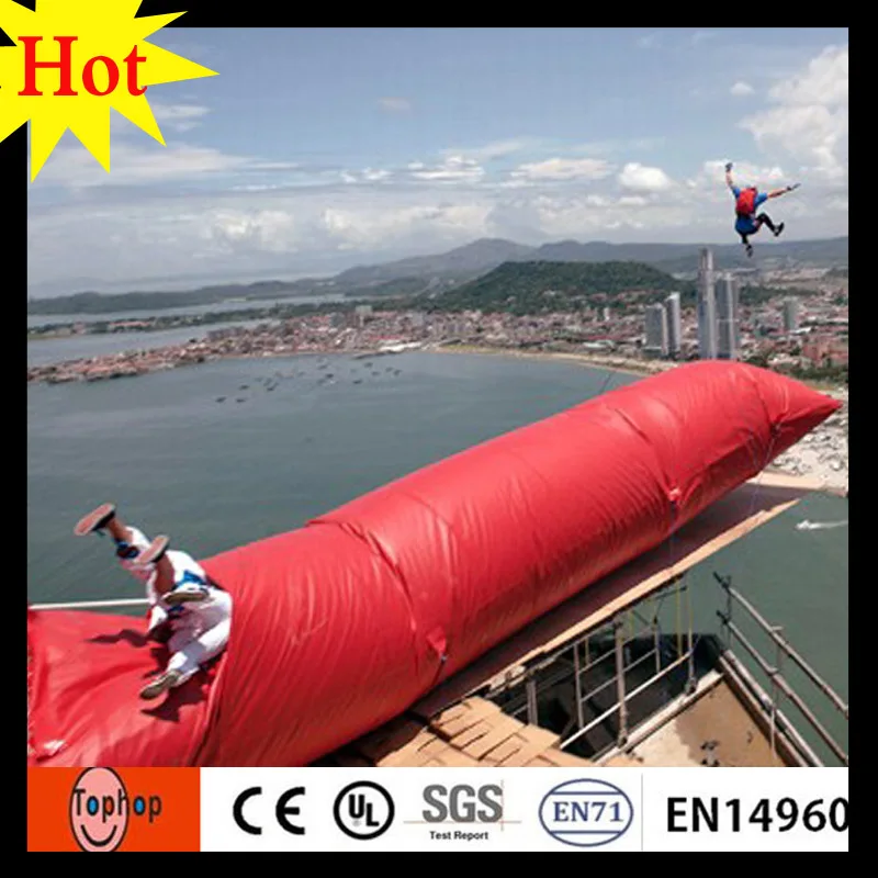 Лидер продаж! Надувная Брезентовая подушка для прыжков 12 х2х1 м 0 7 мм|water jumping|inflatable