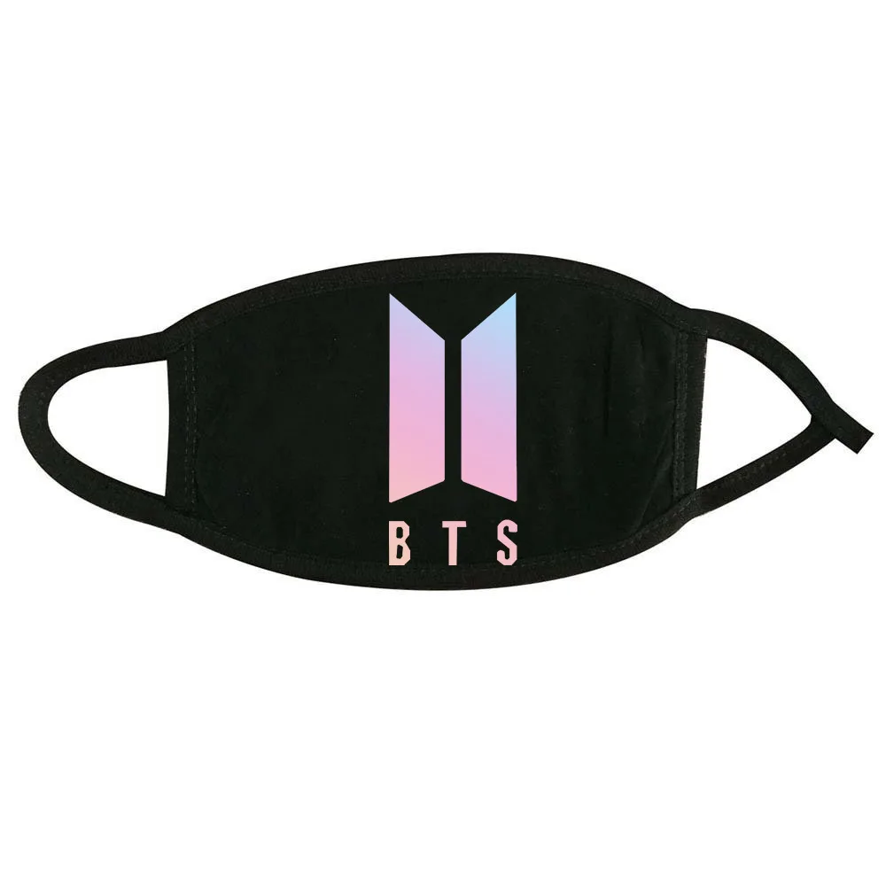 Новинка 2018 Kpop BTS щит лицо рот респиратор Пылезащитный черный белый маска |