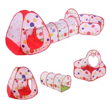 3 шт./компл. складной туннель большой дом Баскетбол ползать океан пул боксе отдых на открытом воздухе детские игрушки игровые палатки игровой дом
