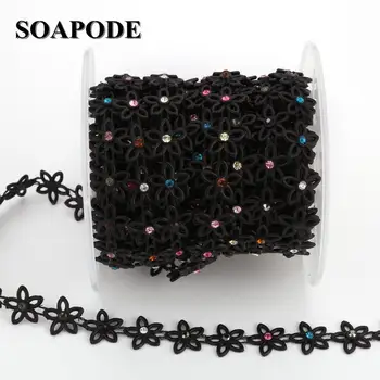 

SOAPODE Wedding decoration rhinestone chain Garland Artificial flower Pearls Chain Centerpiece Tree Decor,beads chain 10yards