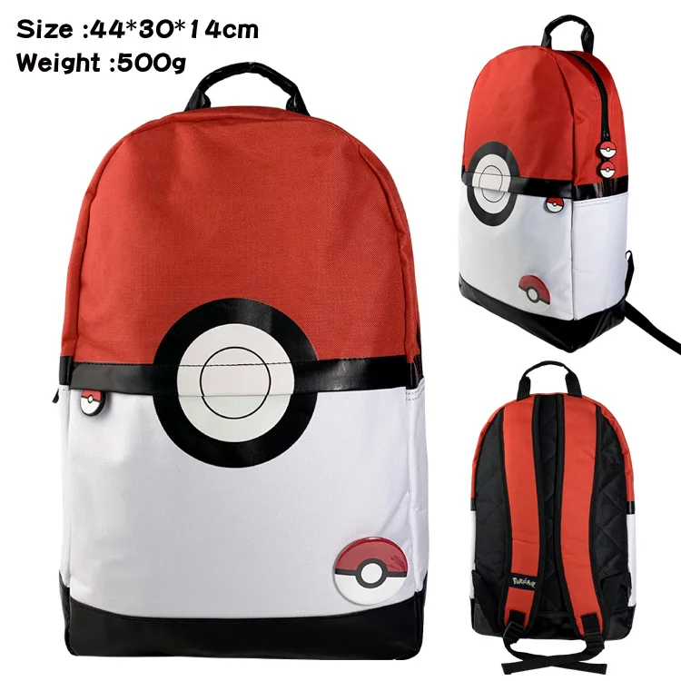 

Backpack Pokemon Poke Ball Backpack Cartoon School Bag Bookbags Teenager Laptop Shoulder Bags MenTravel Bag