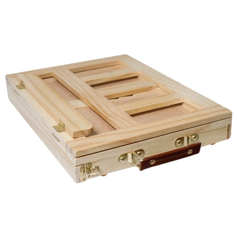 Cena Wielofunkcyjne malowanie sztalugi artysta biurko sztalugi przenośne miniaturowe lampka na biurko waga składana sztaluga do przechowywania lub podczas podróży